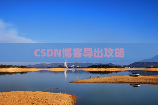 CSDN博客导出攻略